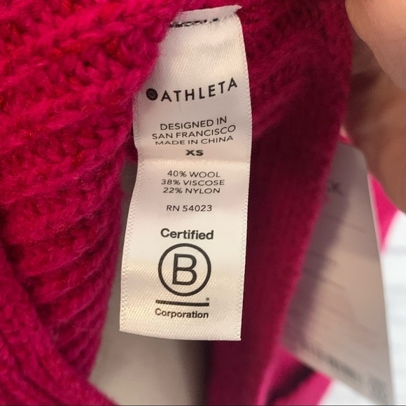 NWT Athleta Shasta Oversized Wool Blend High Low V-Neck Sweater - Picture 15 of 16